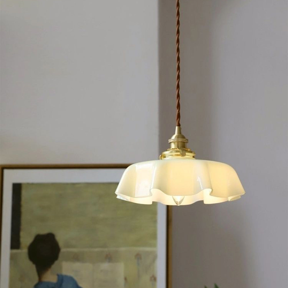 Moderne Glass Båndkant Pendellampe | Luvikno