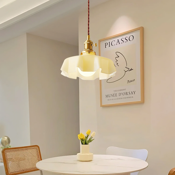 Moderne Glass Båndkant Pendellampe | Luvikno
