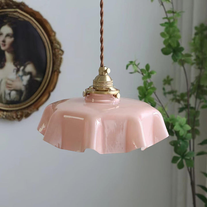 Moderne Glass Båndkant Pendellampe | Luvikno
