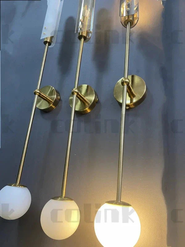 Nordisk LED vegglampe med glass – Elegant vegglampe for stue og soverom | Luvikno