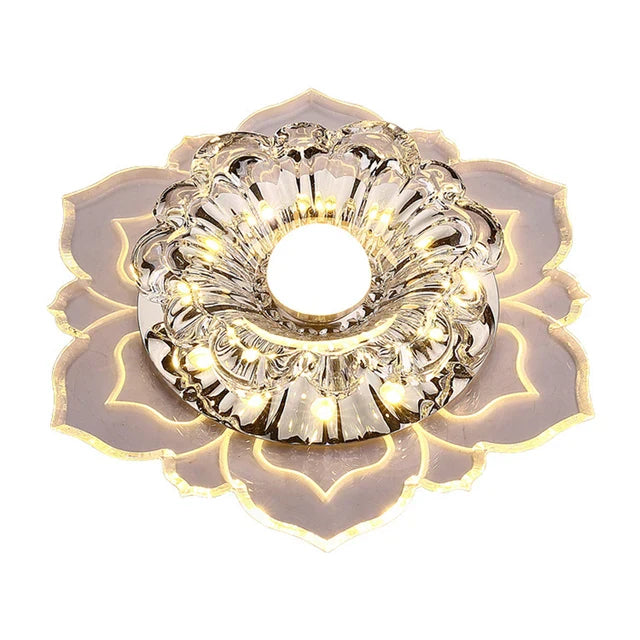 Elegant krystall taklampe med LED – Moderne belysning for oppholdsrom | Luvikno