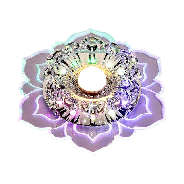 Elegant krystall taklampe med LED – Moderne belysning for oppholdsrom | Luvikno