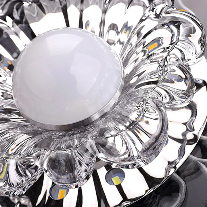 Elegant krystall taklampe med LED – Moderne belysning for oppholdsrom | Luvikno