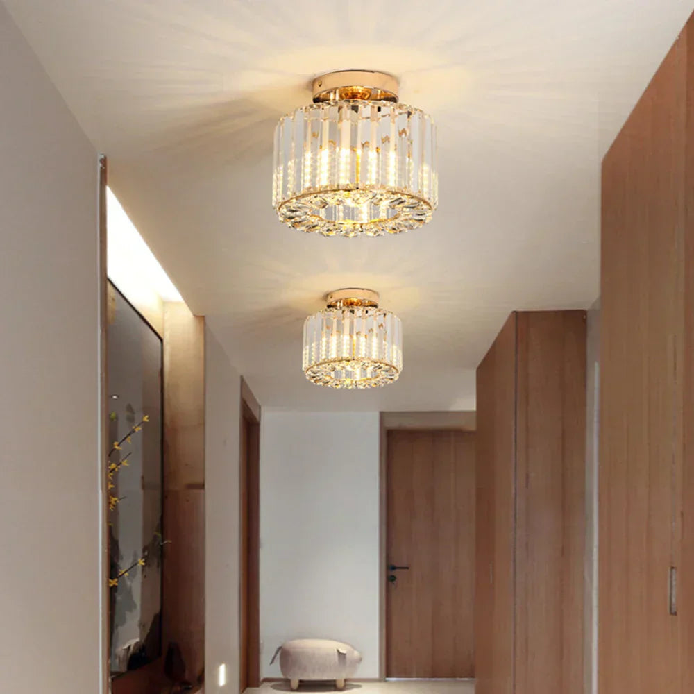 Luksus Krystalltaklampe - Moderne Glans for Stue, Soverom & Hall | Luvikno