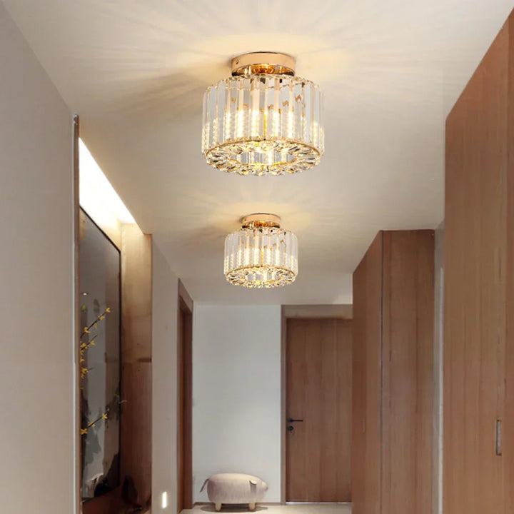 Luksus Krystalltaklampe - Moderne Glans for Stue, Soverom & Hall | Luvikno