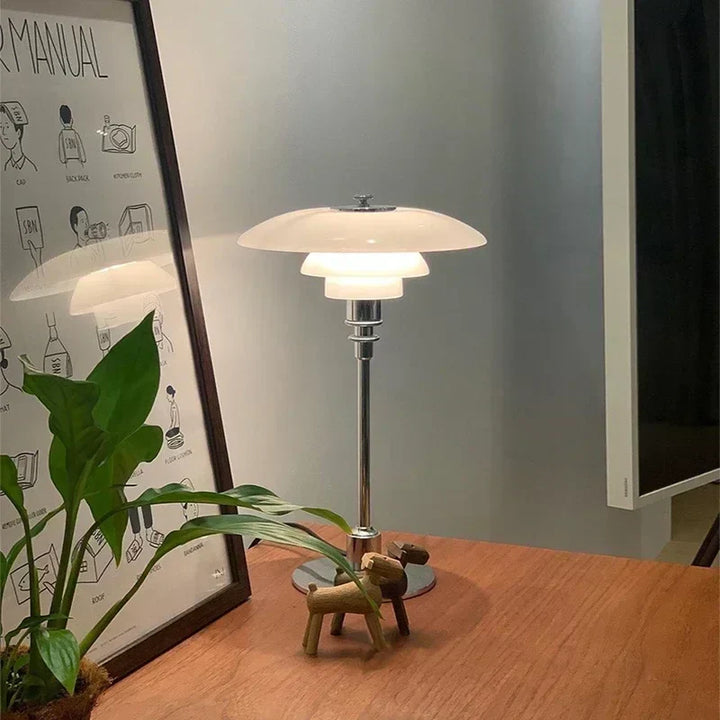 Nordic Glass Table Lamp – Minimalist LED Lys for Hjem | Luvikno
