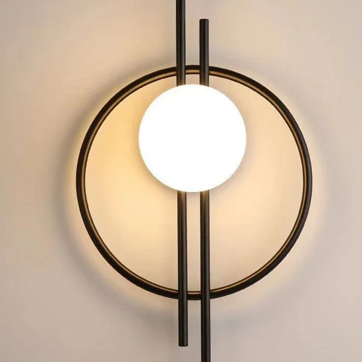 Moderne LED Vegglampe med Sphære Glass - Stilig Vegglampe for soverom & stue | Luvikno