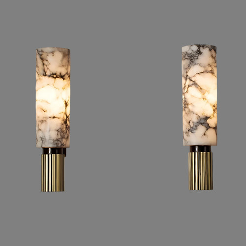 Elegant vegglampe med stilfull marmor-inspirert mønster Luvikno