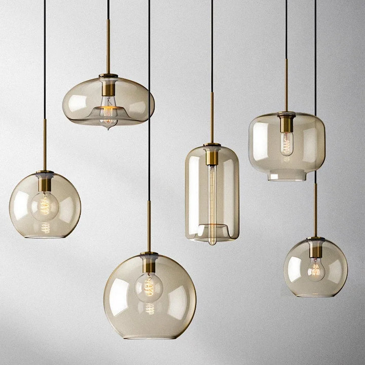 NordicGlas - Moderne Skandinavisk Glass Pendellampe for Spisestue og Stue | Luvikno