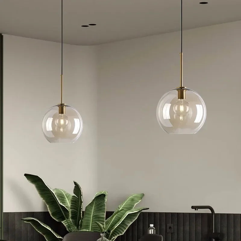 NordicGlas - Moderne Skandinavisk Glass Pendellampe for Spisestue og Stue | Luvikno