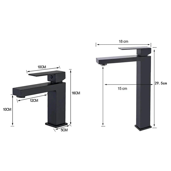 Luvikno | Moderne Svart-Sølv Kran - for Luksus Bathtub Opplevelse