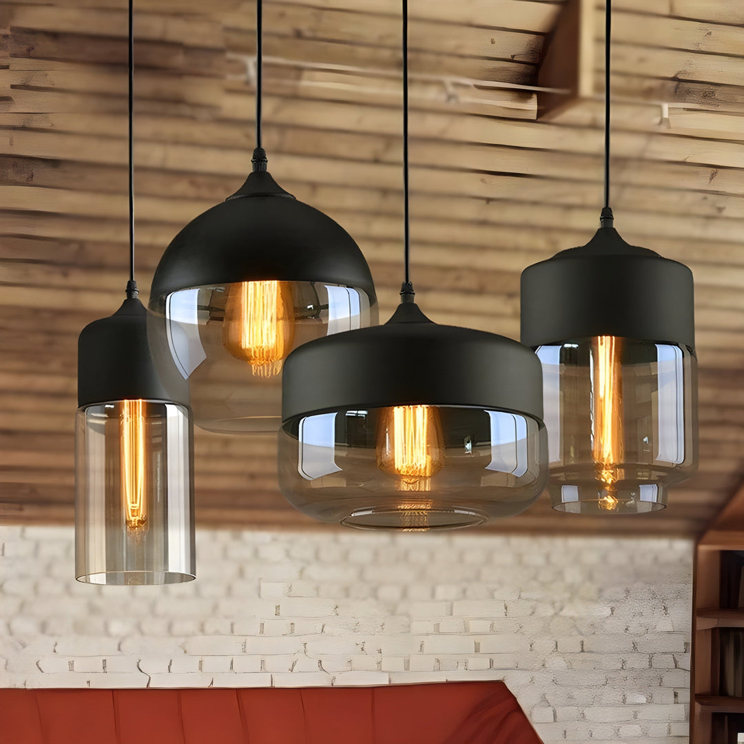 LED Pendellampe laget av glass - Moderne, skandinavisk design for stilige oppholdsrom | Luvikno