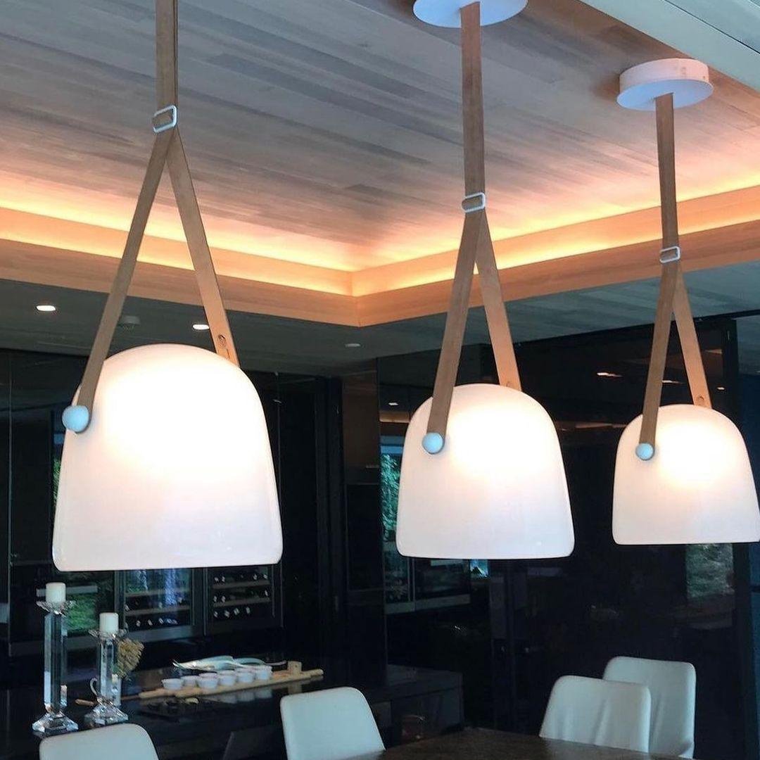 Luvikno | LunaMona Taklampe - Moderne Pendellampe laget av Metall og Glass