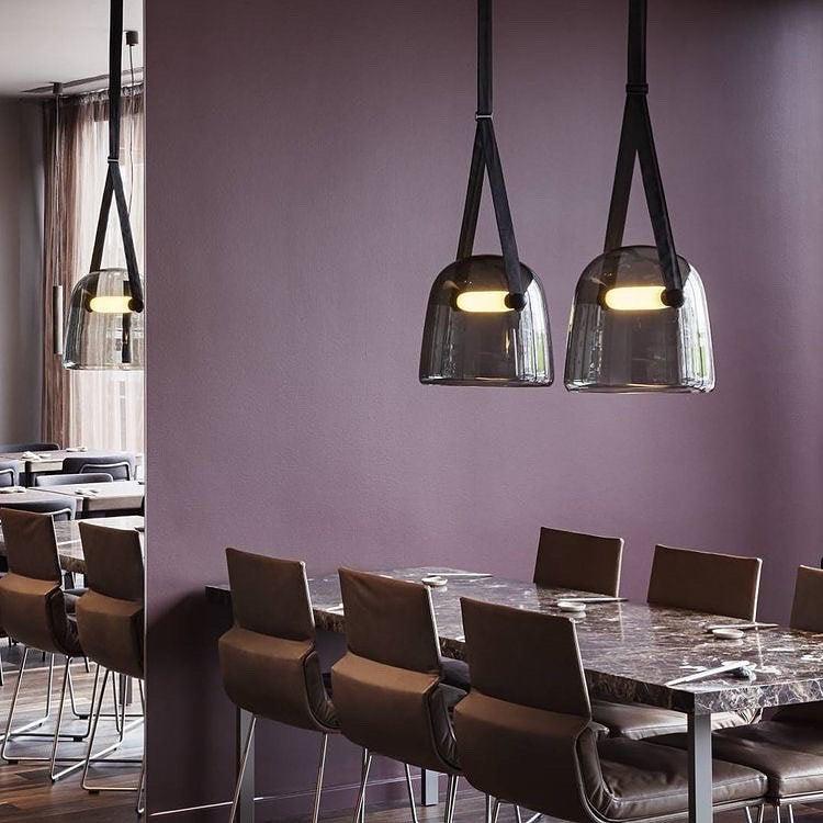 Luvikno | LunaMona Taklampe - Moderne Pendellampe laget av Metall og Glass