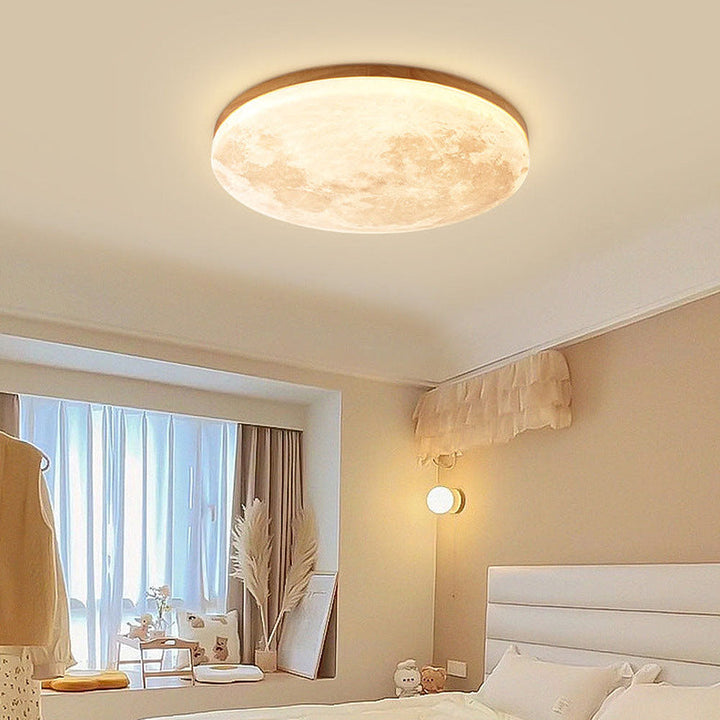 Moon Round | Minimalistisk rund LED-taklampe | Luvikno