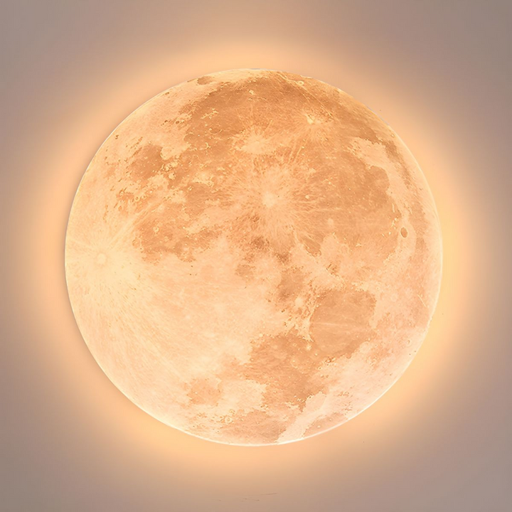 Moon Round | Minimalistisk rund LED-taklampe | Luvikno