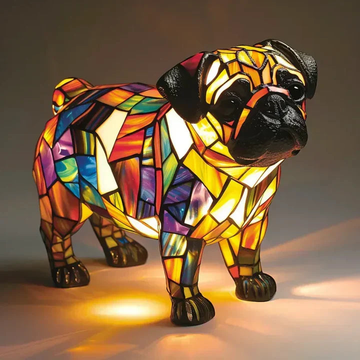 Lumidog Håndlaget Opplysende Hundelampe – Ambient Belysning og Gave | Luvikno