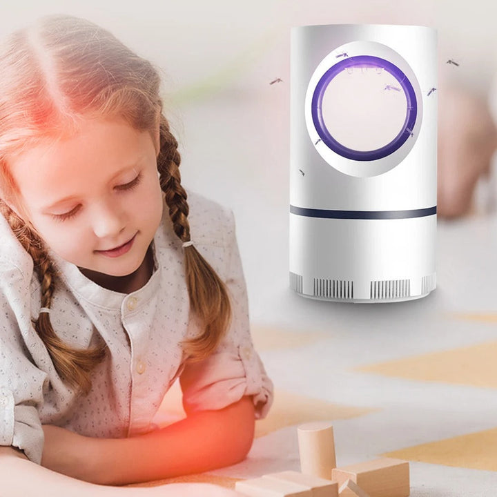 Luvikno | Nuvora UV Mygglampe Elektrisk | Stille & Kjemikaliefri | For Innendørs Bruk | Med USB & Fangbrett