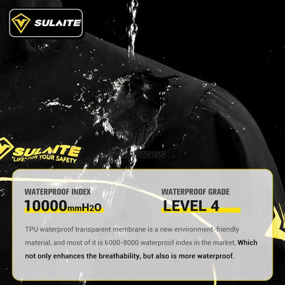 Luvik | Unisex Moottoripyörä Sateenake - vedenpitävä ja hengittävä - Kevyt muotoilu