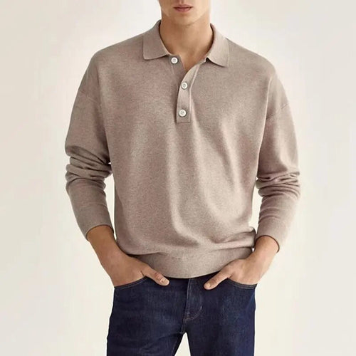 Luvik | Håndlaget polo shirt med lange ermer