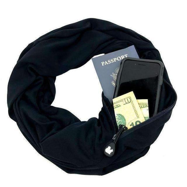 Multi-Way Infinity Skjerf med Lomme | Luvikno