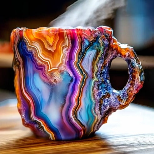 Luvikno | CrystalBrew Kaffe Kopper | Elegante mineral krystall kopper for en unik kaffeopplevelse