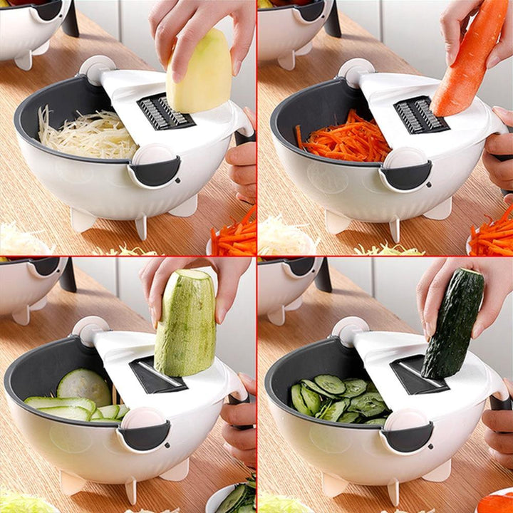 Cut N' Drain Veggie Slicing Bowl | Luvikno