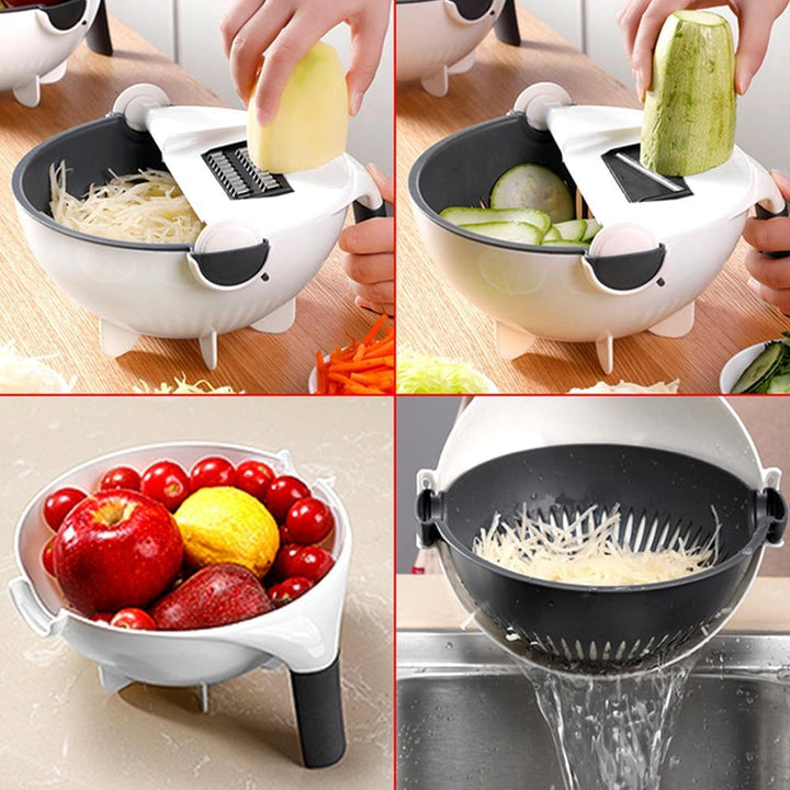 Cut N' Drain Veggie Slicing Bowl | Luvikno