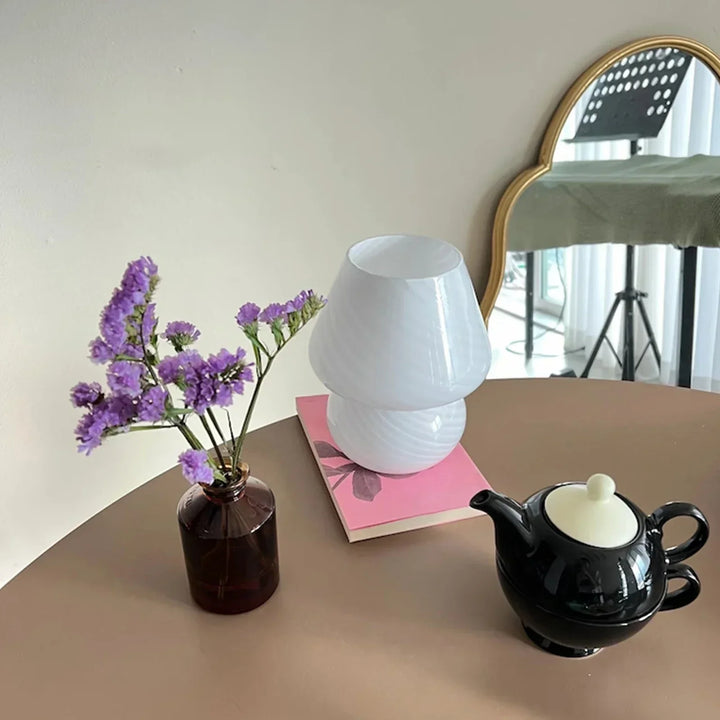 Luvikno | Luksuriøs Murano Glass Bordlampe - Elegant og Unik