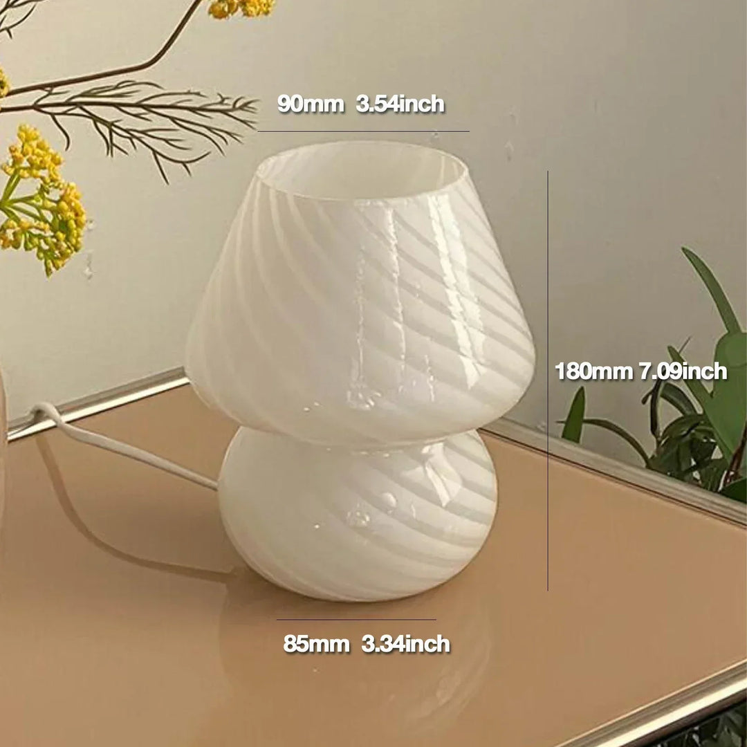 Luvikno | Luksuriøs Murano Glass Bordlampe - Elegant og Unik