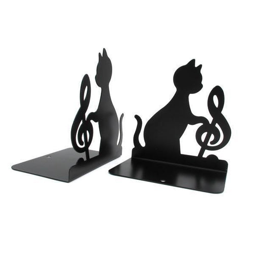 Musical Cat Metall Bokstøtter | Luvikno