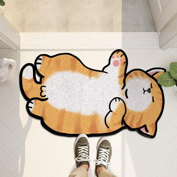 Napping Ballsy Cat Husholdningsmatte Teppet | Luvikno