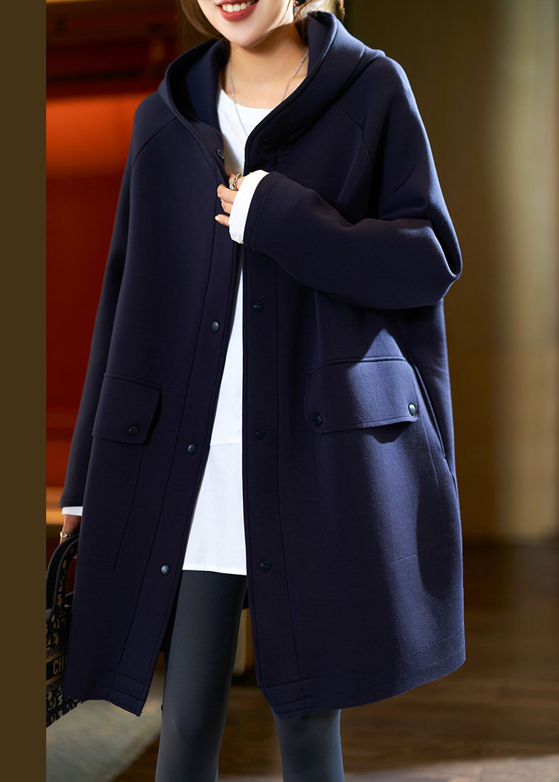 Luvik | Ylisuuret puuvillatakki pitkillä hihoilla ja hupulla