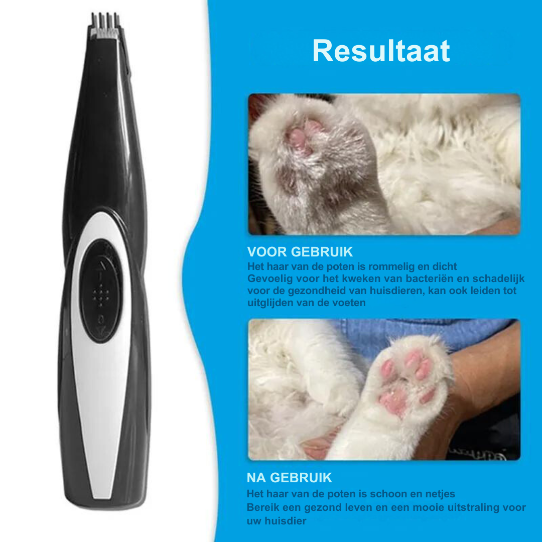 Luvikno | Trådløse hundeklippeskjær, profesjonell dyretrimmer for sensitive områder, USB-oppladbar, stillegående drift, rustfritt stål