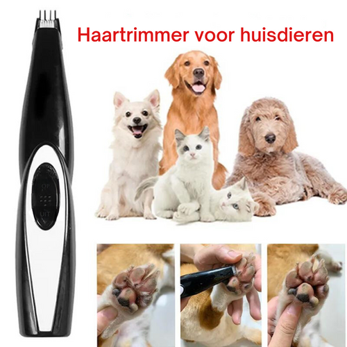 Luvikno | Trådløse hundeklippeskjær, profesjonell dyretrimmer for sensitive områder, USB-oppladbar, stillegående drift, rustfritt stål