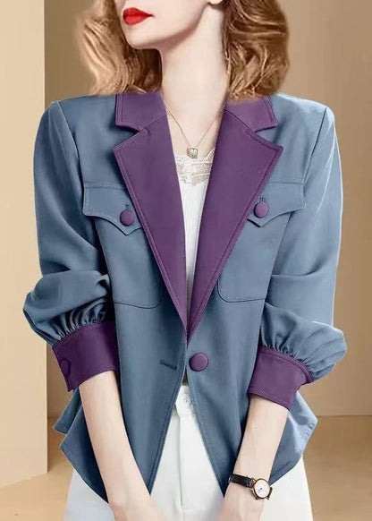 Luvik | Siniset puuvillatakki taskuilla ja käänteillä