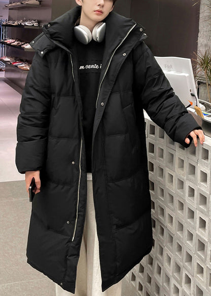 Luvik | Vihreä huppari taskuilla miehille, pitkät untuvatakit talveksi