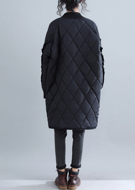 Luvik | parkatakki suurille naisille, korkea kaulus, takit & untuvatakit naisille, volangit, ulkovaatteet