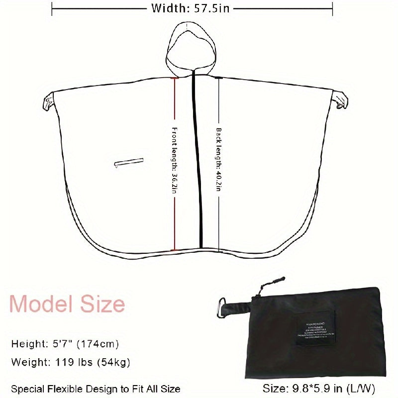 Luvik | vettä pitävä sadetakki vetoketjulla ja taskulla päivittäiseen käyttöön ja seikkailuihin