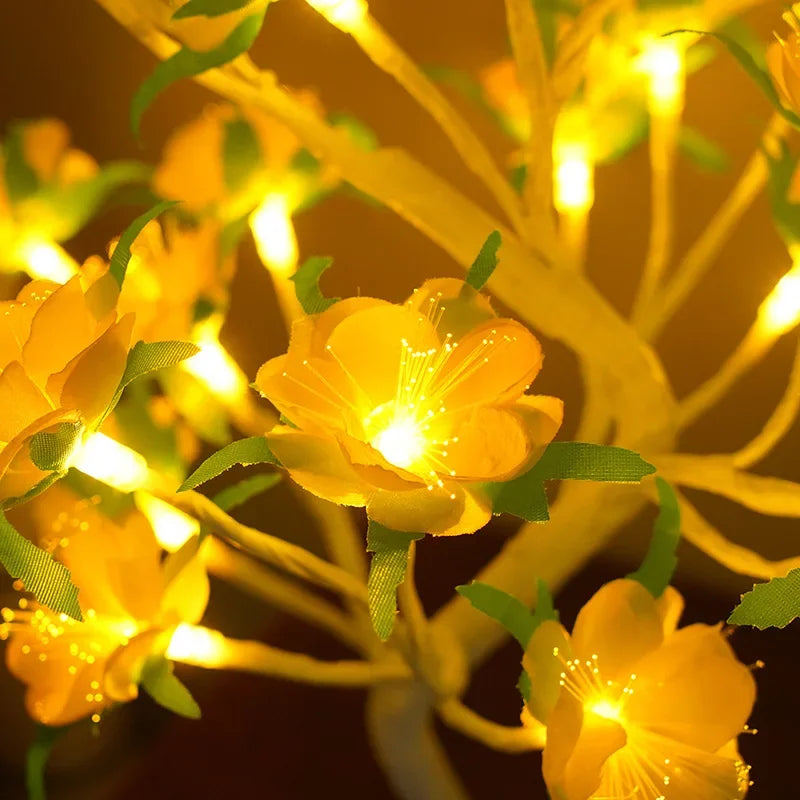 LED Tre Bordlampe – Romantisk Dekorativ Lys, Varmt Lys, Perfekt for Stue og Soverom | Luvikno