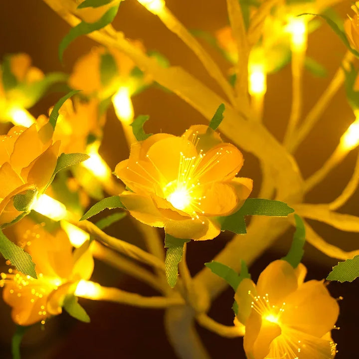 LED Tre Bordlampe – Romantisk Dekorativ Lys, Varmt Lys, Perfekt for Stue og Soverom | Luvikno