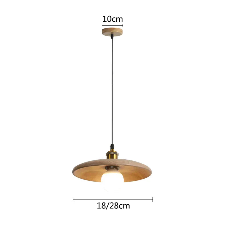 Nordisk hengelampe laget av tre – Minimalistisk pendellampe i Scandi-design | Luvikno