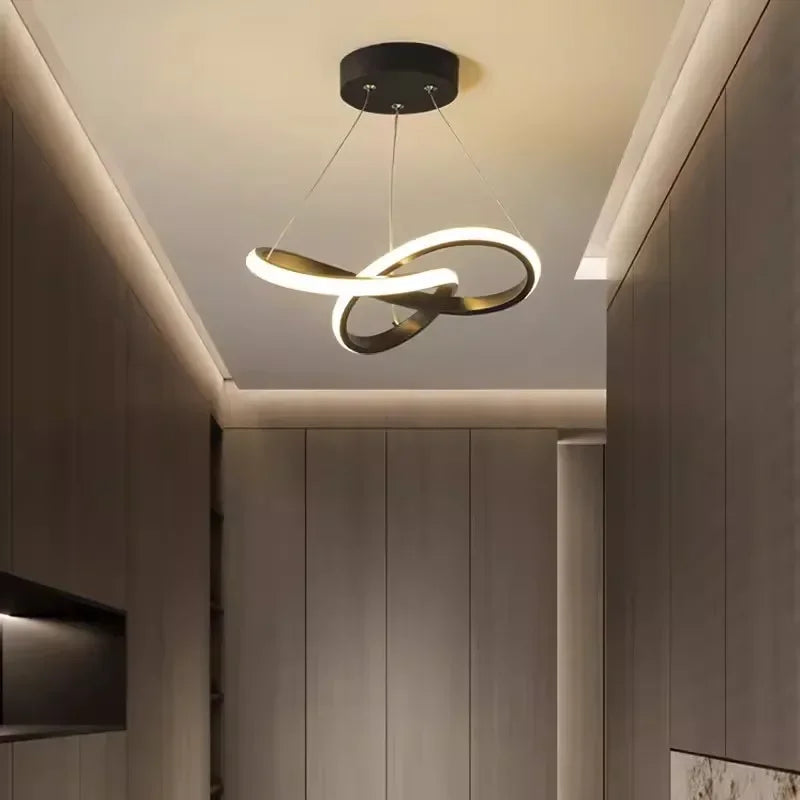 LumiWave LED Taklampe | Energisparende Designlampe for Stue, Soverom & Kjøkken | Moderne LED Belysning | Luvikno