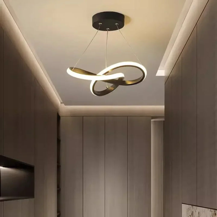 LumiWave LED Taklampe | Energisparende Designlampe for Stue, Soverom & Kjøkken | Moderne LED Belysning | Luvikno