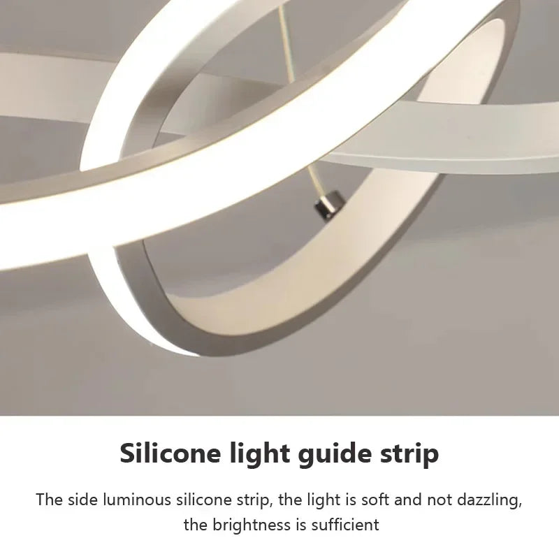 LumiWave LED Taklampe | Energisparende Designlampe for Stue, Soverom & Kjøkken | Moderne LED Belysning | Luvikno