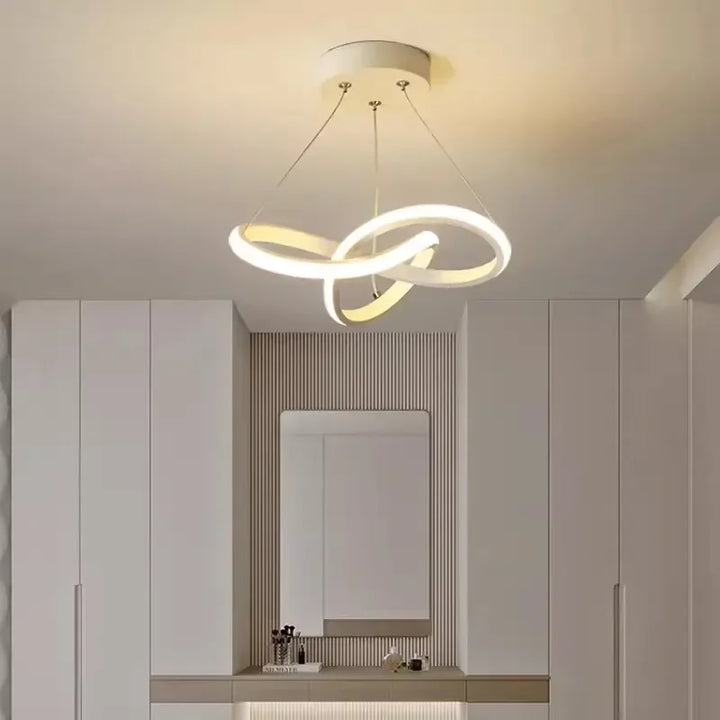LumiWave LED Taklampe | Energisparende Designlampe for Stue, Soverom & Kjøkken | Moderne LED Belysning | Luvikno
