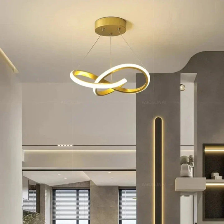 LumiWave LED Taklampe | Energisparende Designlampe for Stue, Soverom & Kjøkken | Moderne LED Belysning | Luvikno