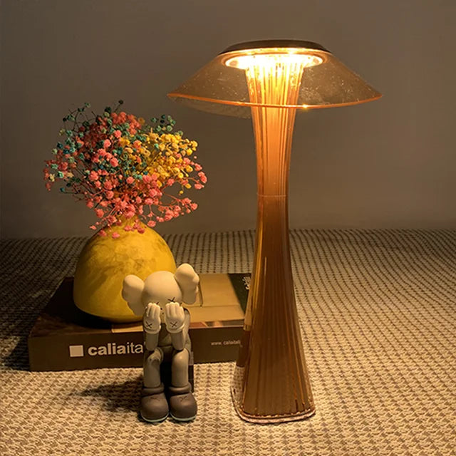 Dimbar LED Bordlampe – Moderne Nattbordlampe med Berøringskontroll, Elegant Belysning for Soverom og Stue | Luvikno