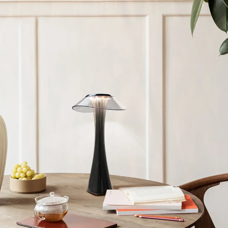 Dimbar LED Bordlampe – Moderne Nattbordlampe med Berøringskontroll, Elegant Belysning for Soverom og Stue | Luvikno