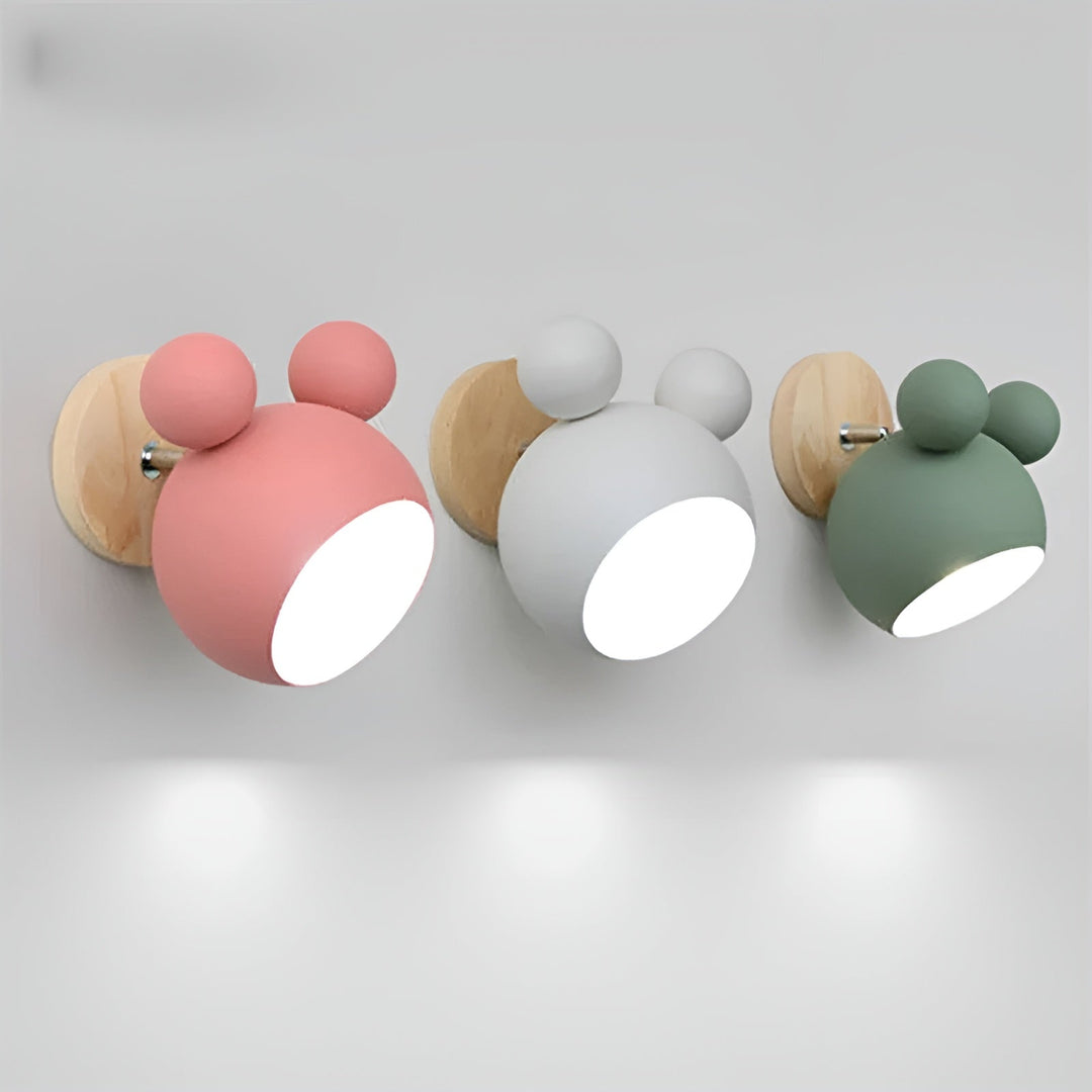 Vegglampe i Mickey-design – Dekorativ og Moderne | Perfekt for barnerom og stue | Luvikno
